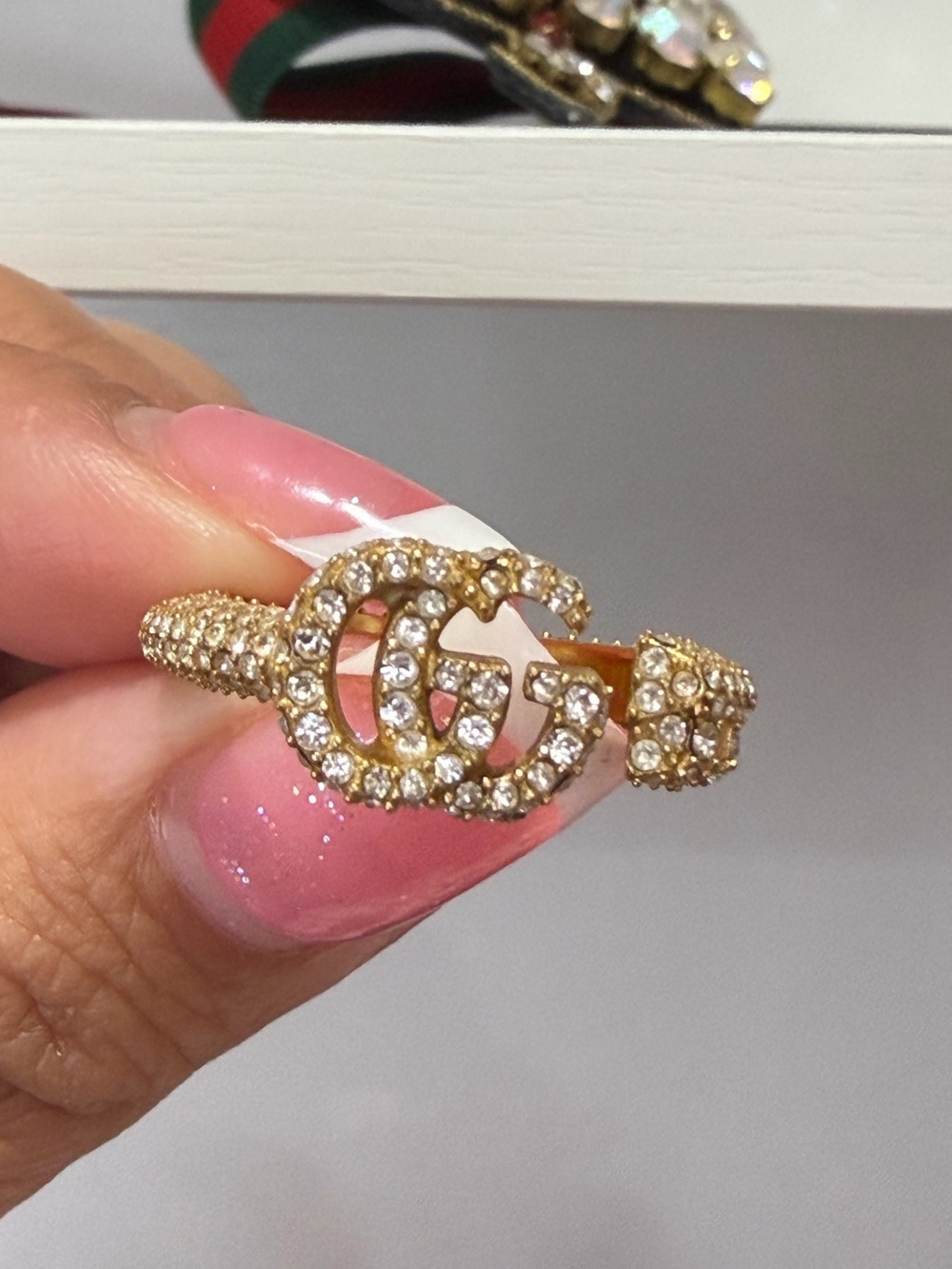 Gucci Pave Key Ring